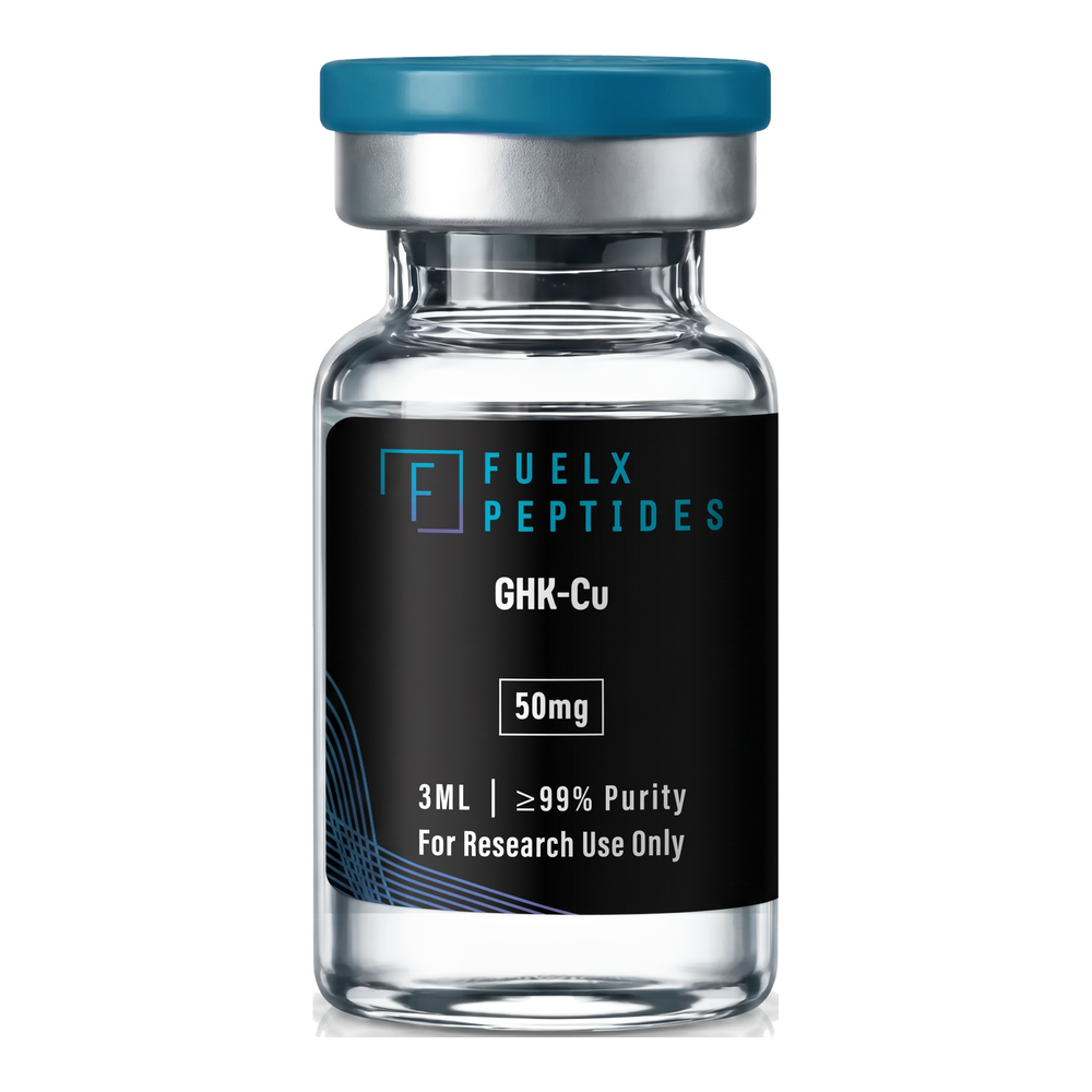 FuelX GHK-Cu research vial with original label