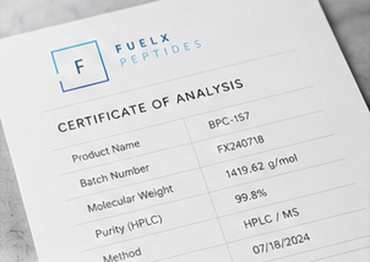 Analytical laboratory workspace where certificates of analysis are prepared
