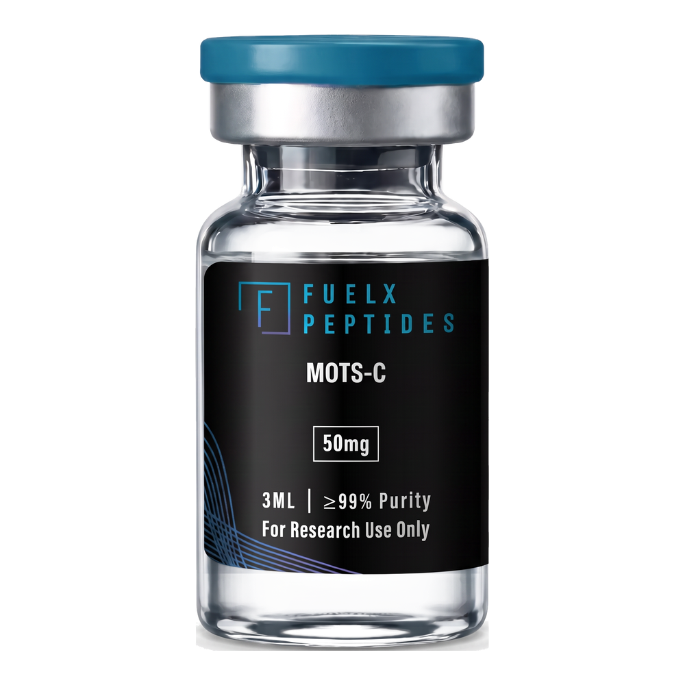 FuelX MOTS-c research vial with original label