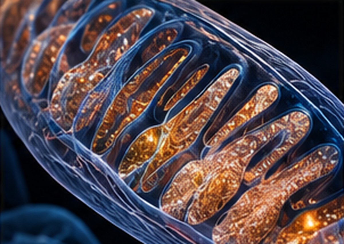 Mitochondrion cross-section highlighting the inner membrane studied in SS-31 research