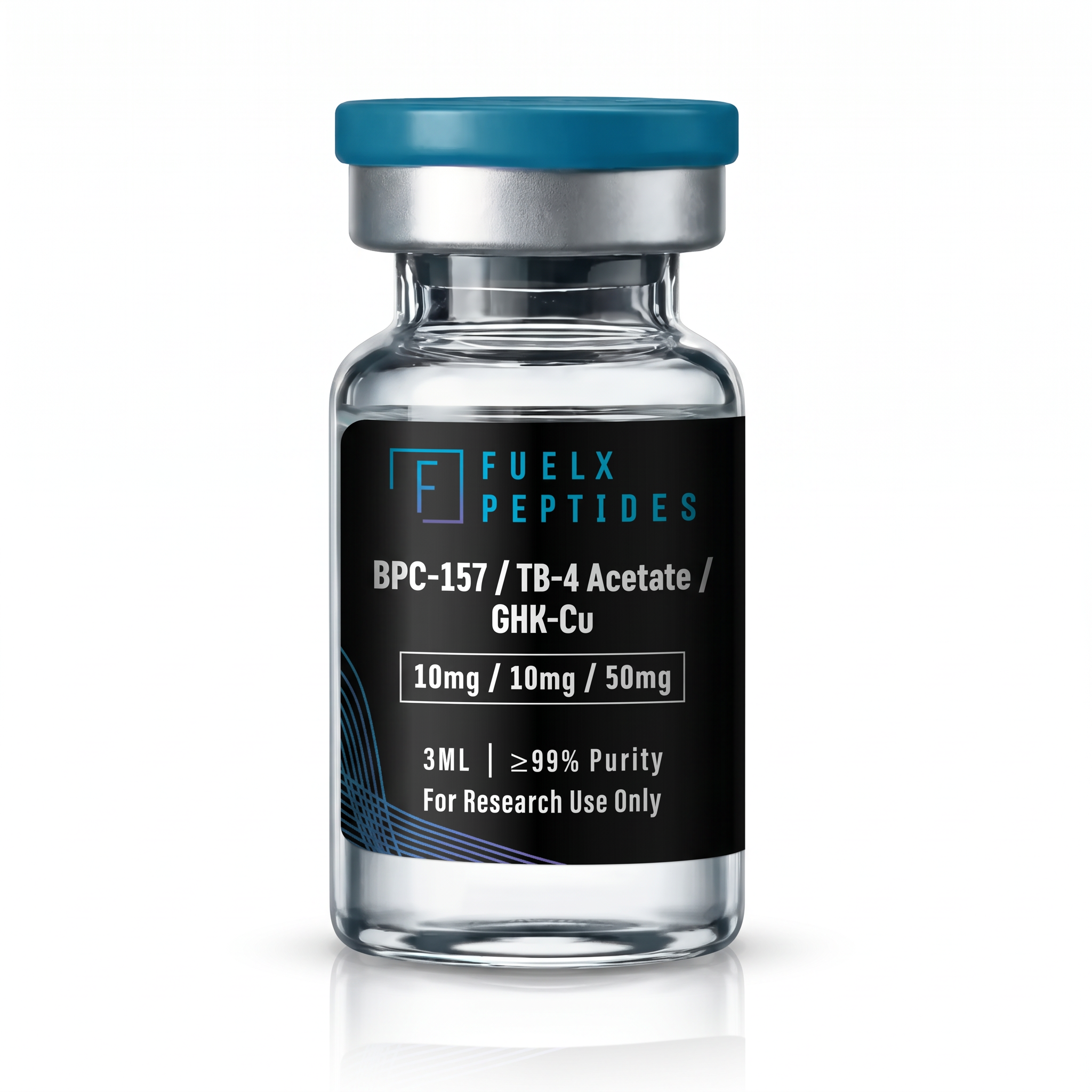 FuelX BPC-157 / TB-4 / GHK-Cu Blend research vial